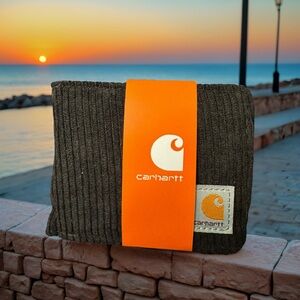 Black Corduroy Bifold Carhartt Wallet 3 Card Slot ,Snap Coin Pocket,Bill Slot